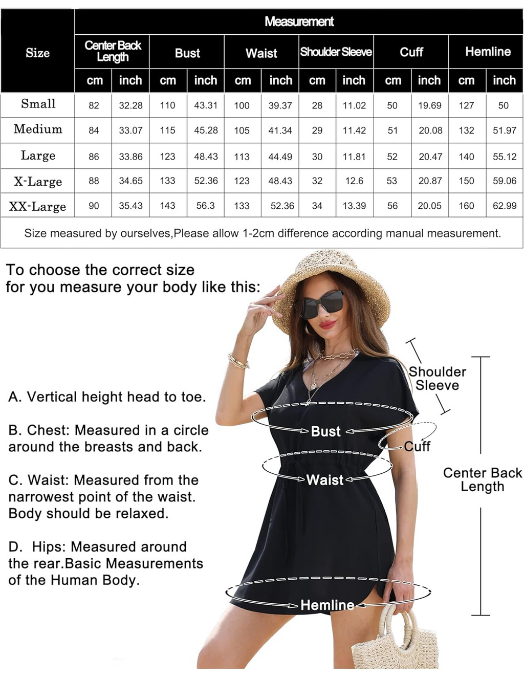 Women's Beachwear Cover Up - V Neck