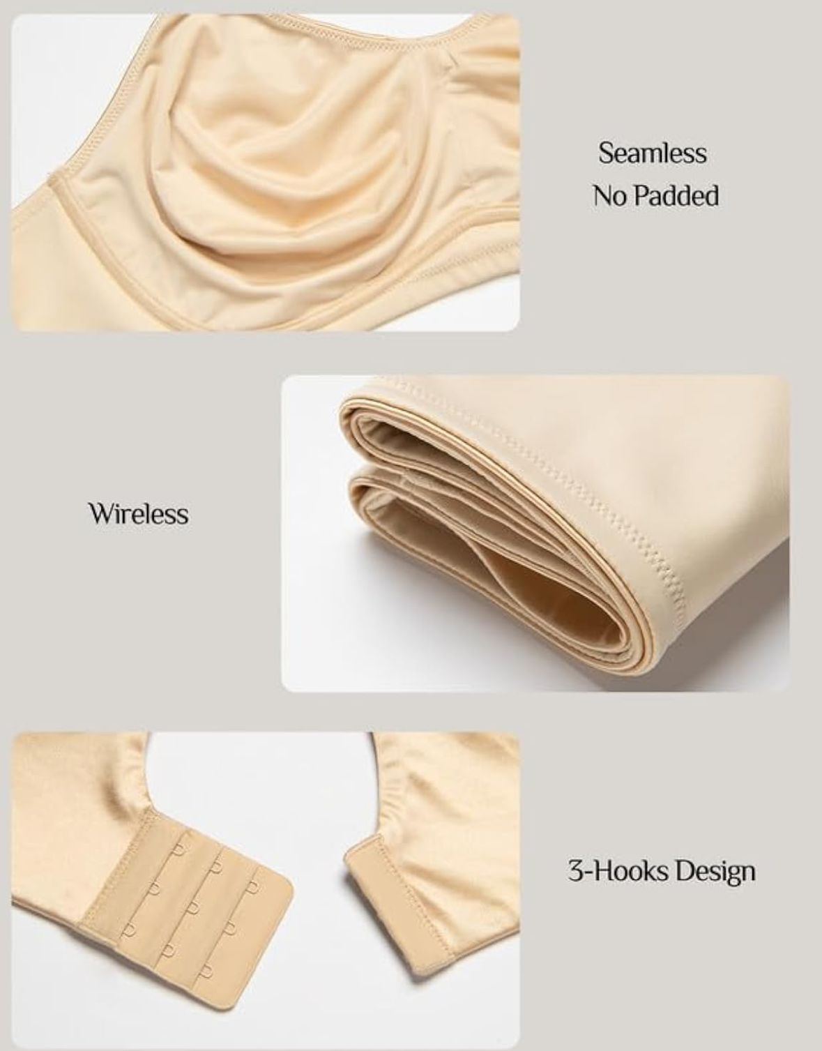 Seamless Wireless Minimizer Bra
