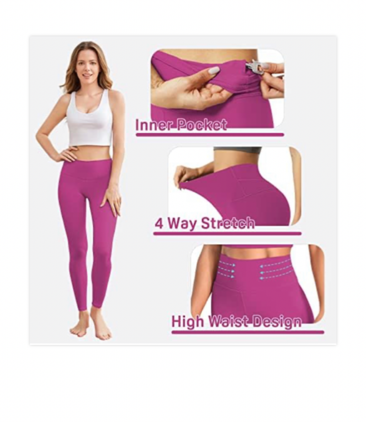 High Waisted Purple Leggings