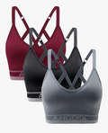 Wireless Seamless Sports Bra - 3 Pack
