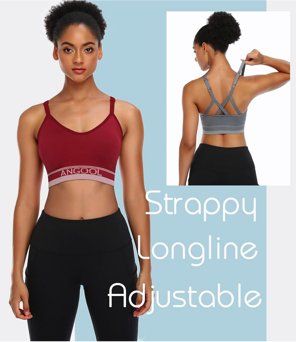 Wireless Seamless Sports Bra - 3 Pack