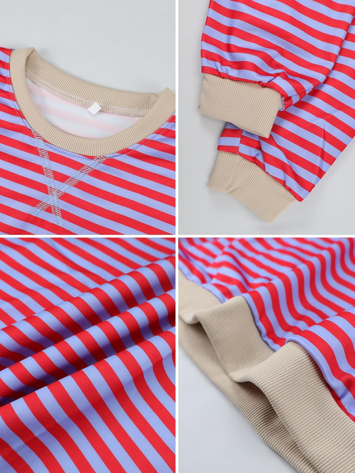 Women's Striped Pullover Top