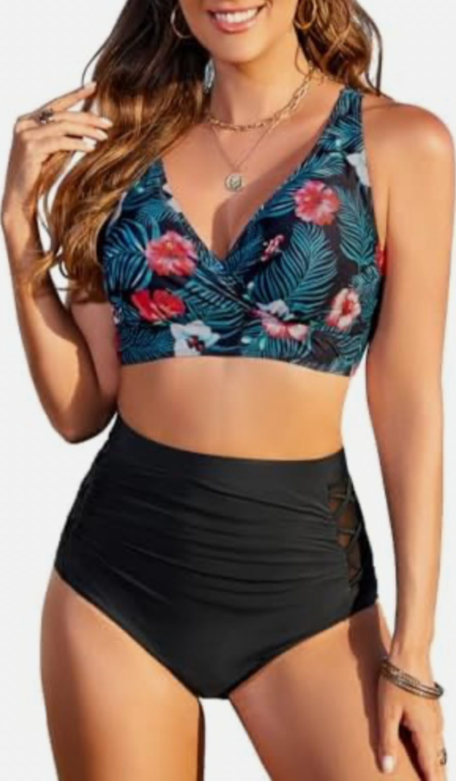 Floral Push-Up Bikini Set