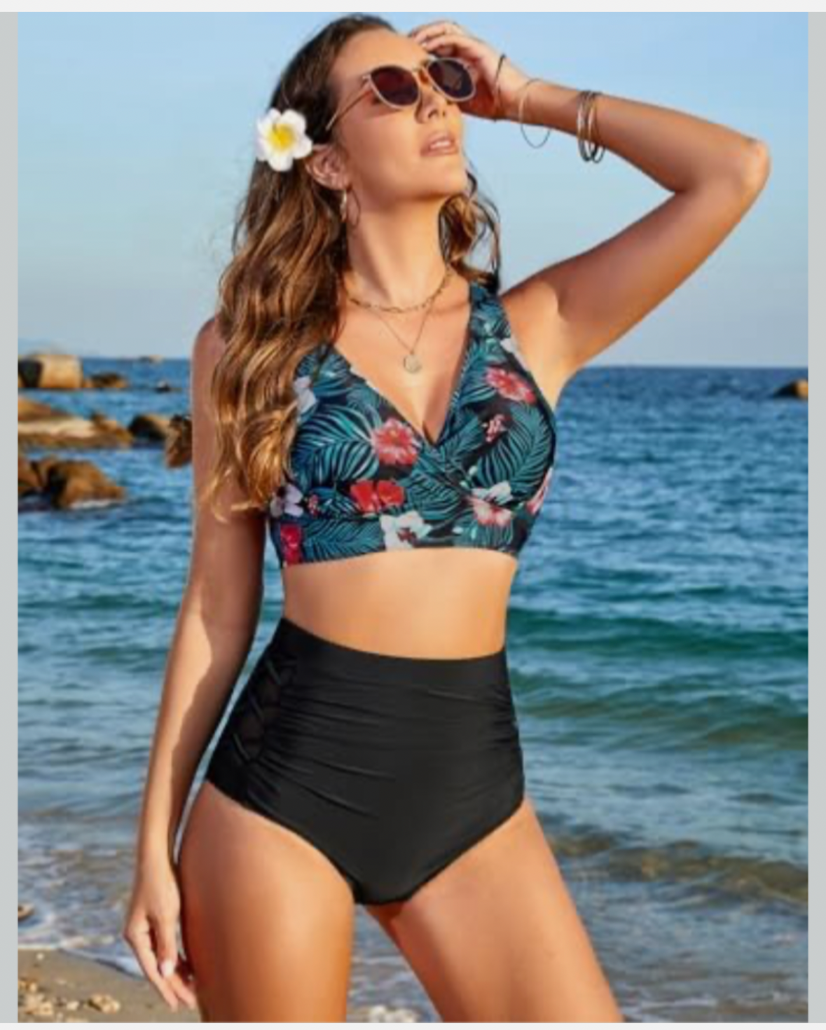 Floral Push-Up Bikini Set