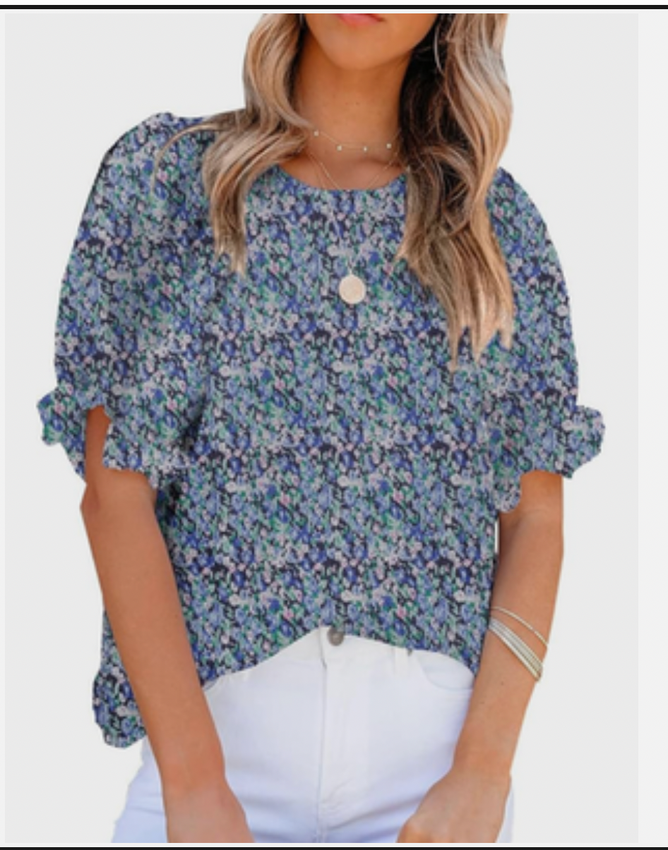 Women's Ruffle Short Sleeve T-Shirt
