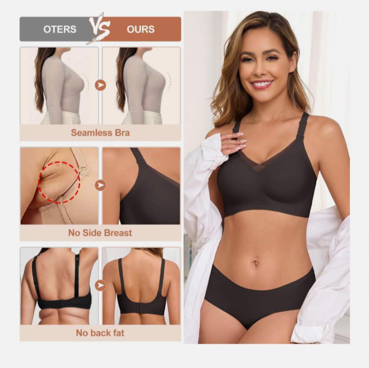 Seamless Push-Up Sports Bra