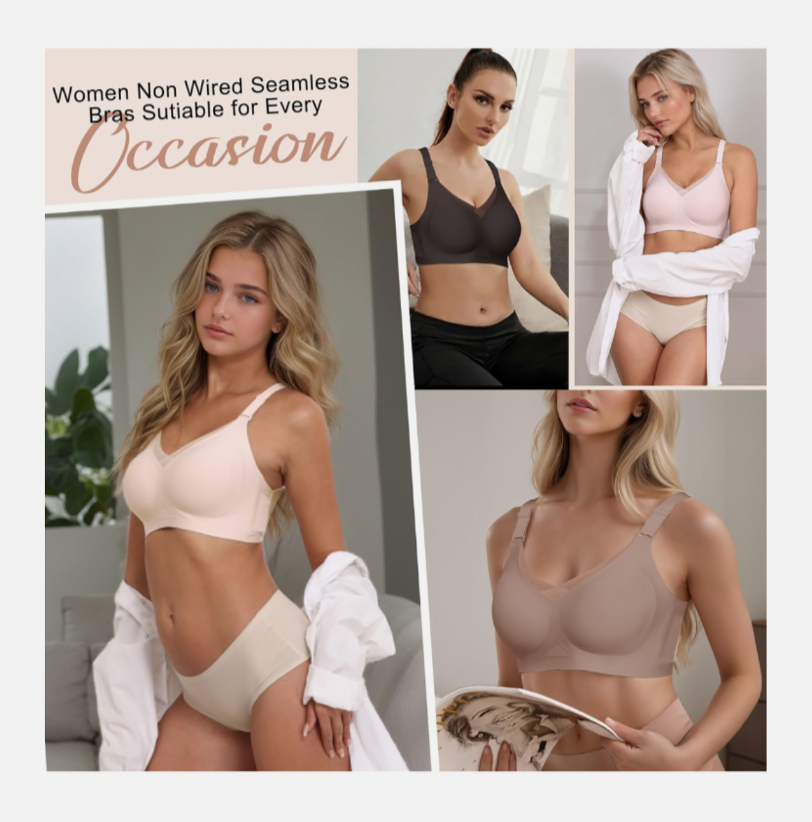 Seamless Push-Up Sports Bra