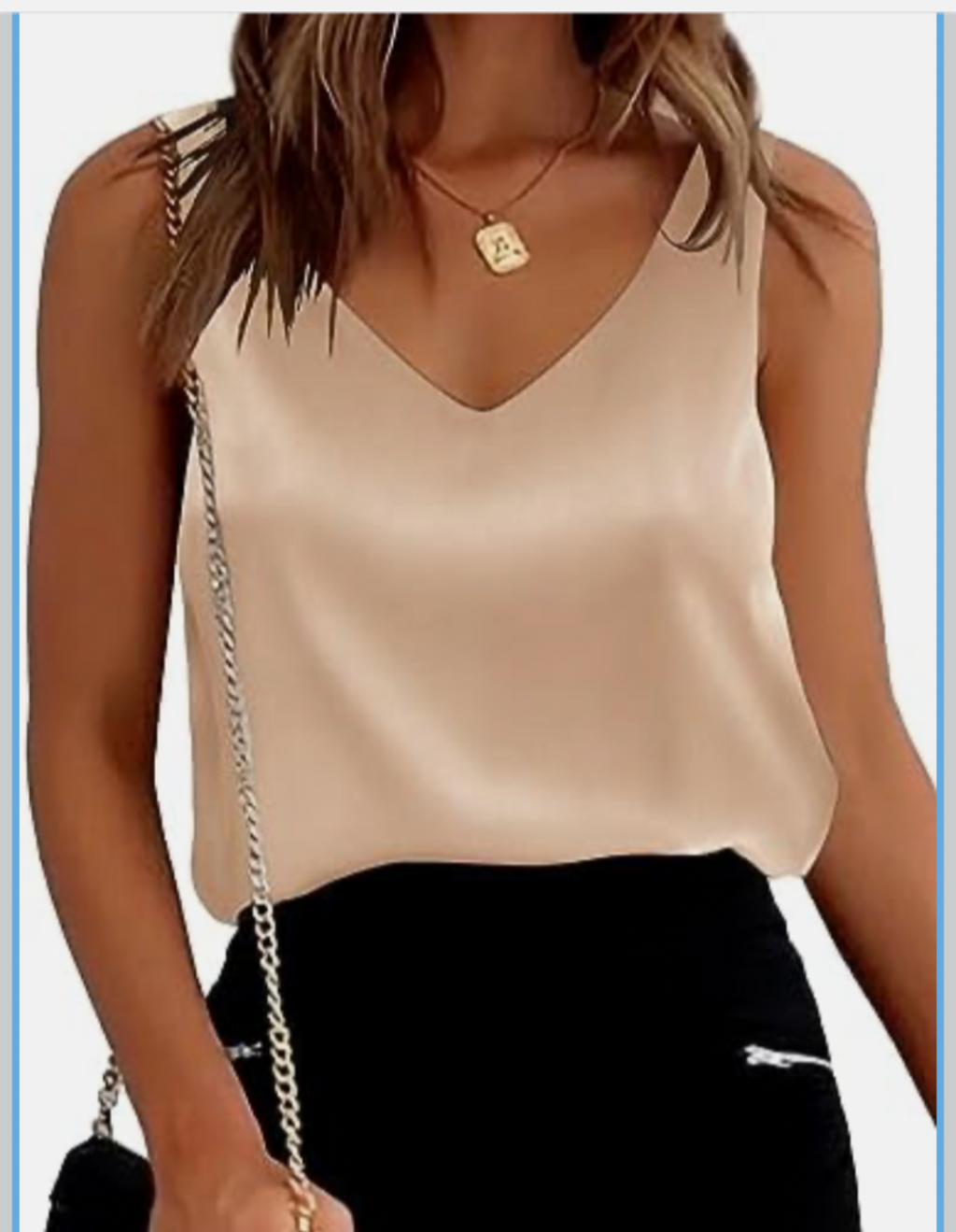 Women's Camisole Vest Top - Peach