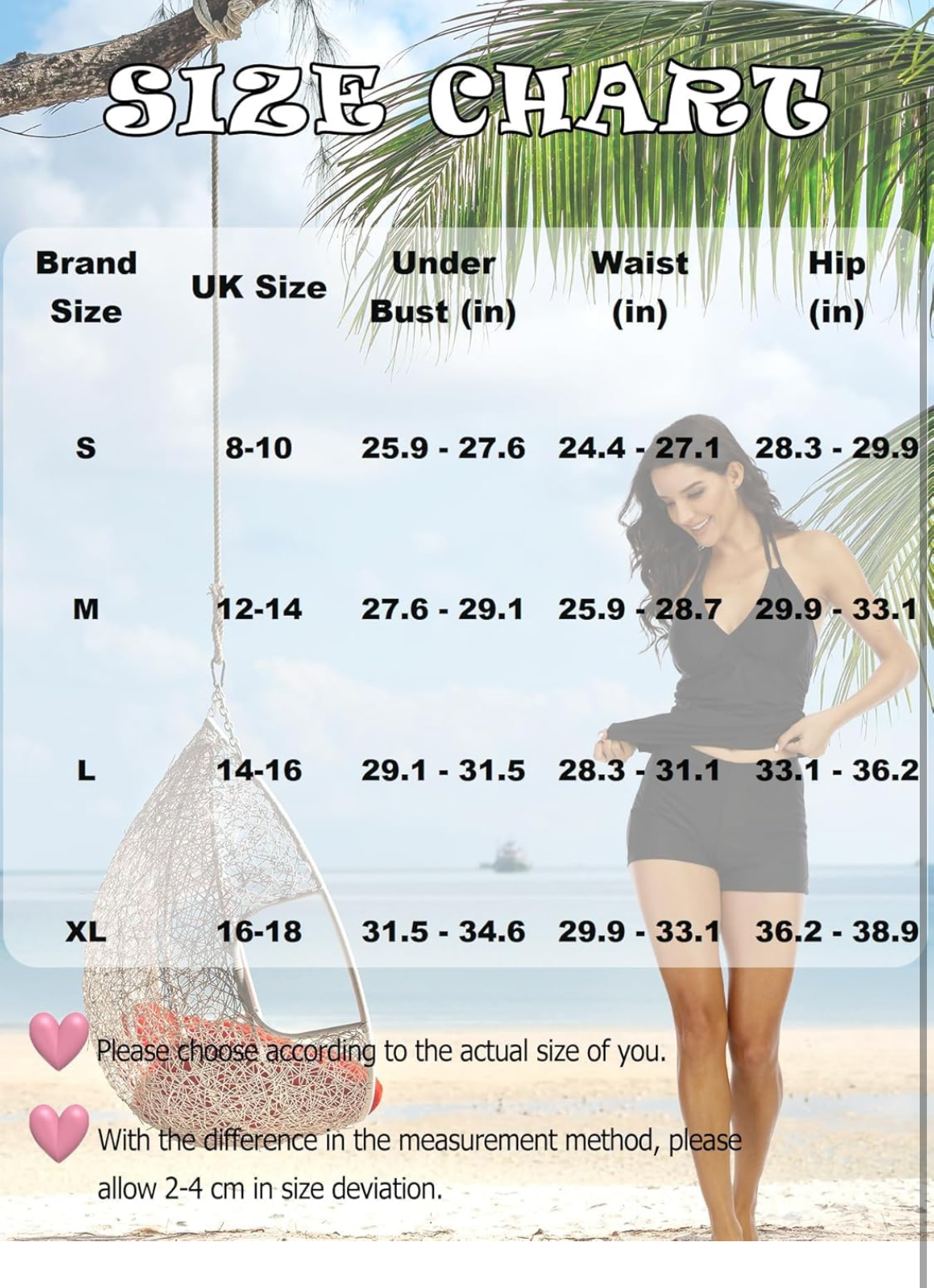 Two Piece Tankini Bathing Suit