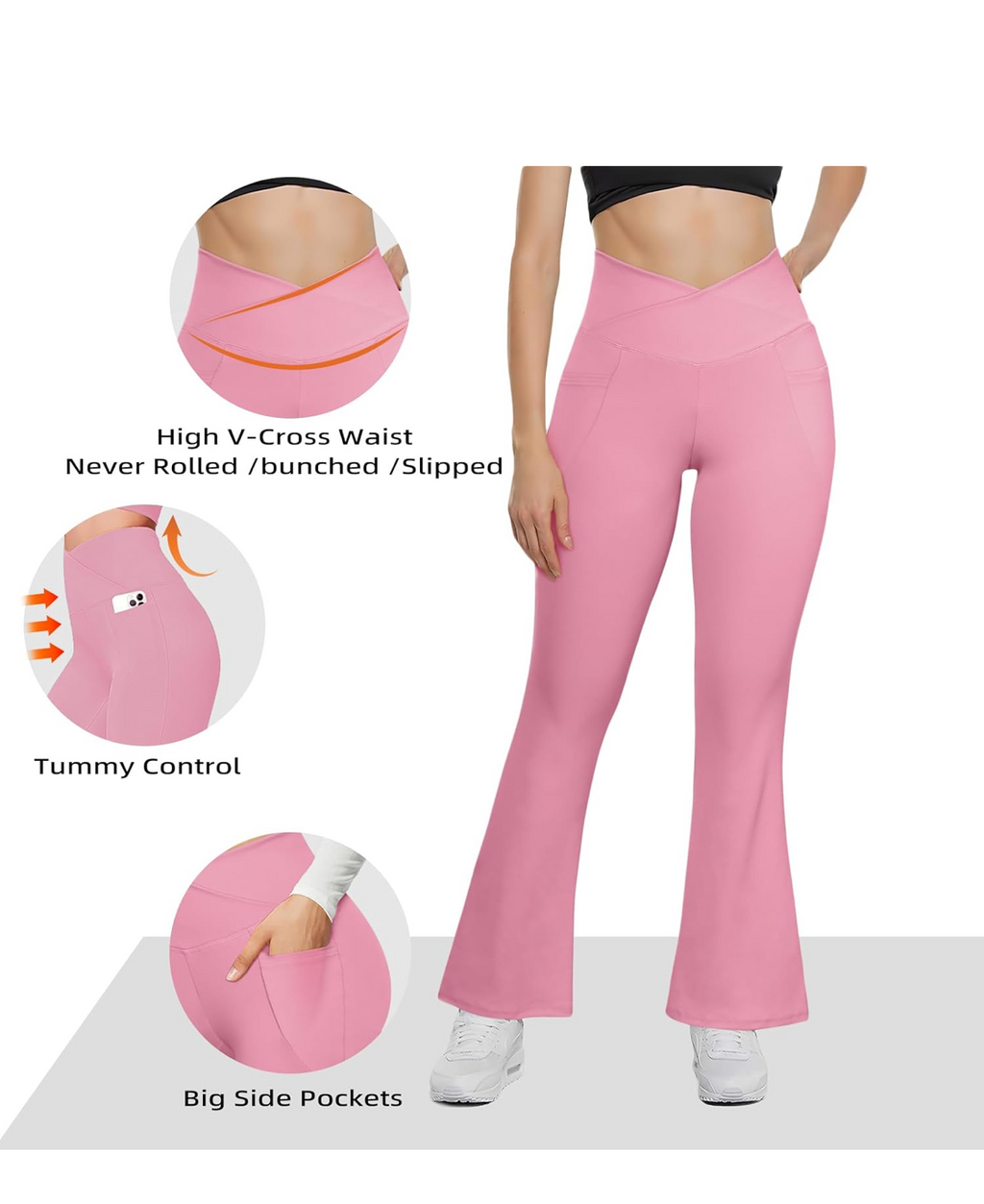 High Waisted Flare Leggings