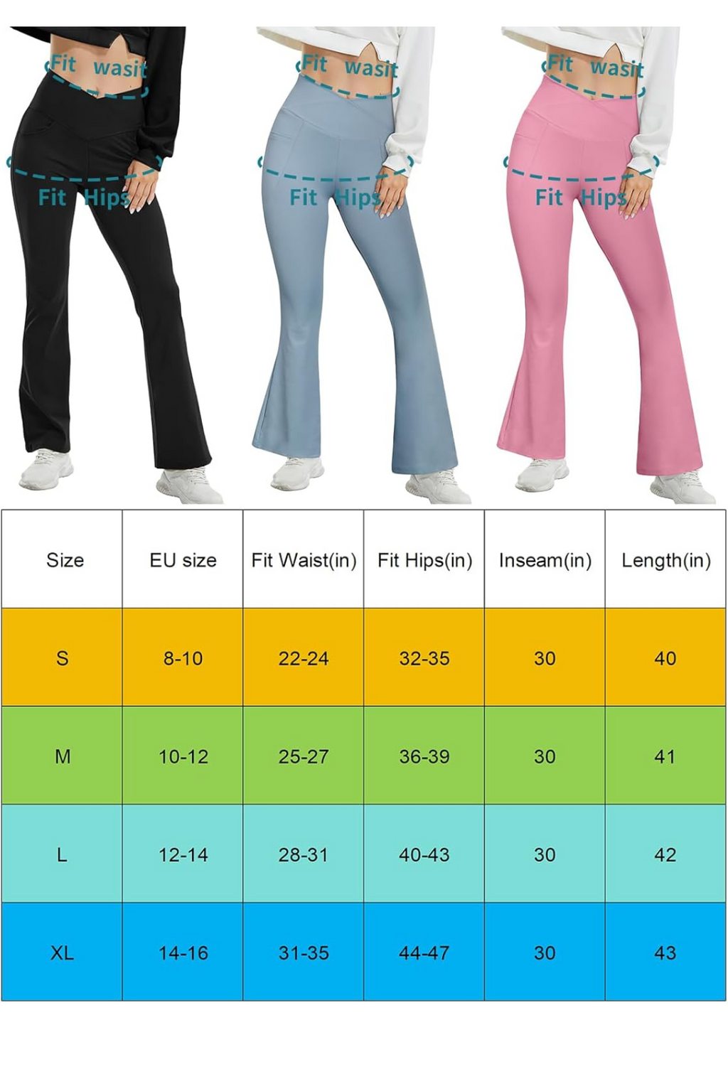 High Waisted Flare Leggings